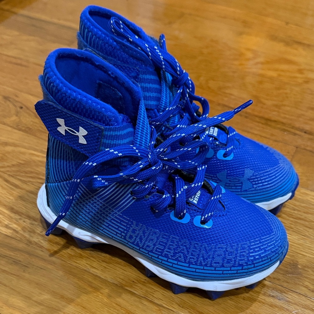 Under Armour Kids Royal Blue Cleat Sneakers